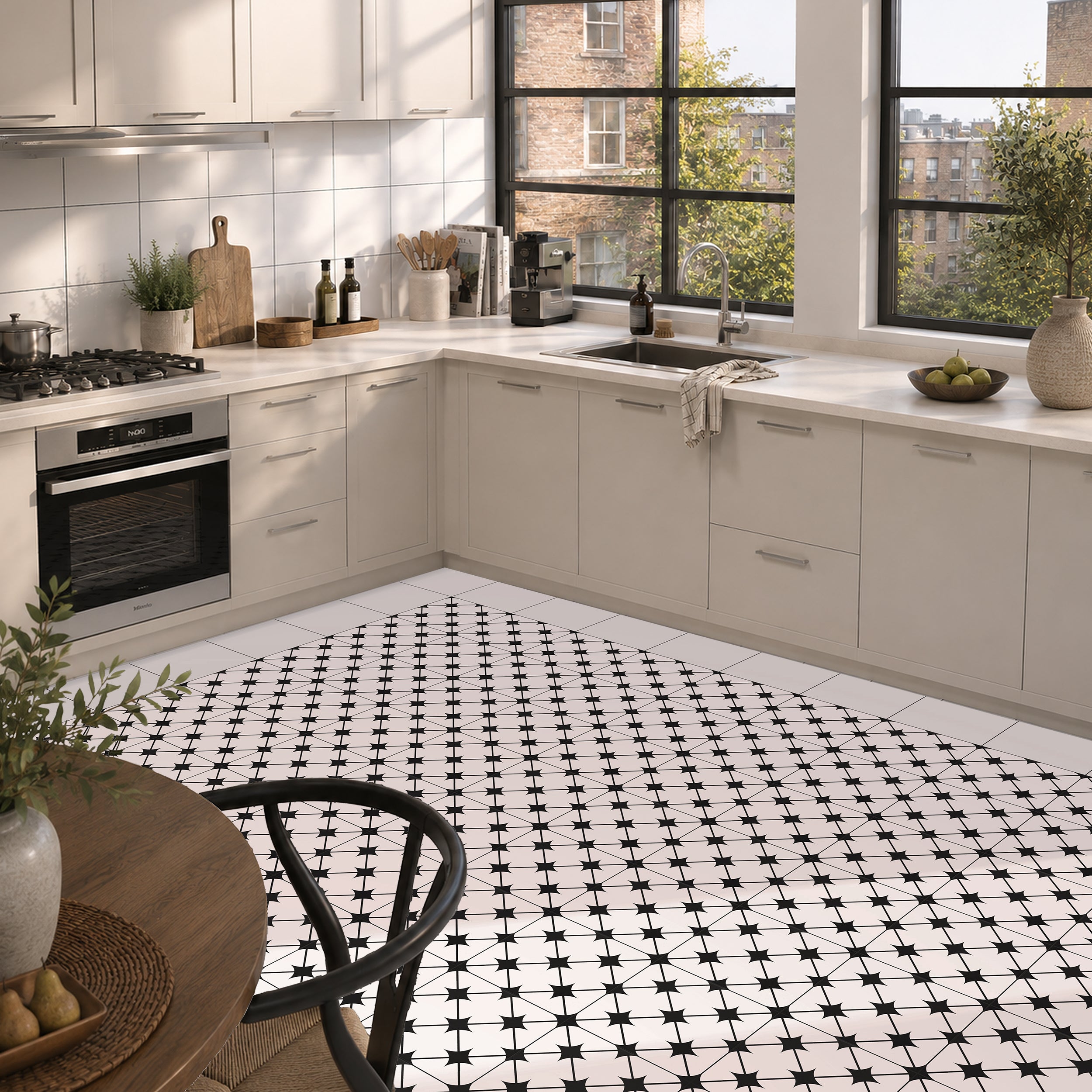 Regis White Matt Porcelain Slip Resistant Floor Tile 20x20cm