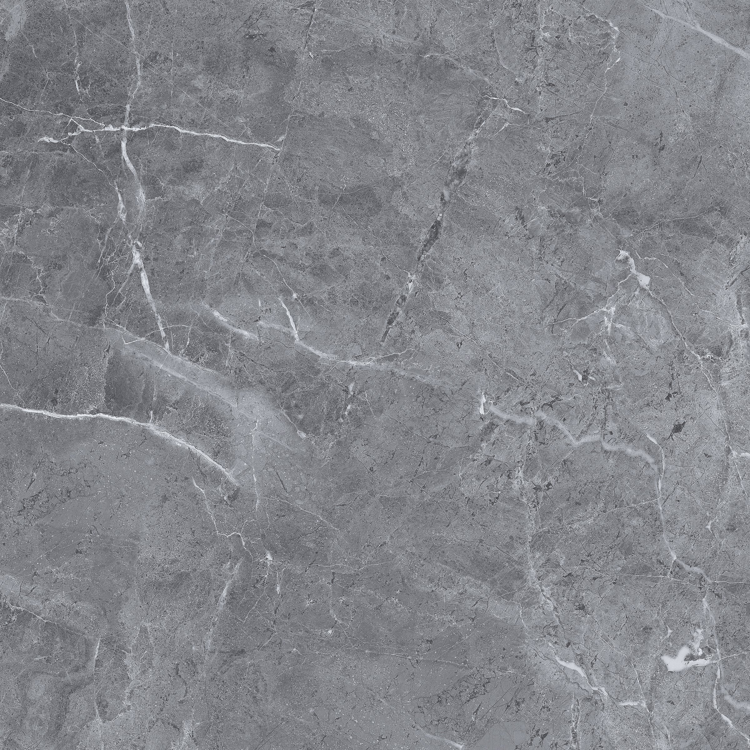 Prata Anthracite Grey Polished Large Porcelain Tile 80x80cm