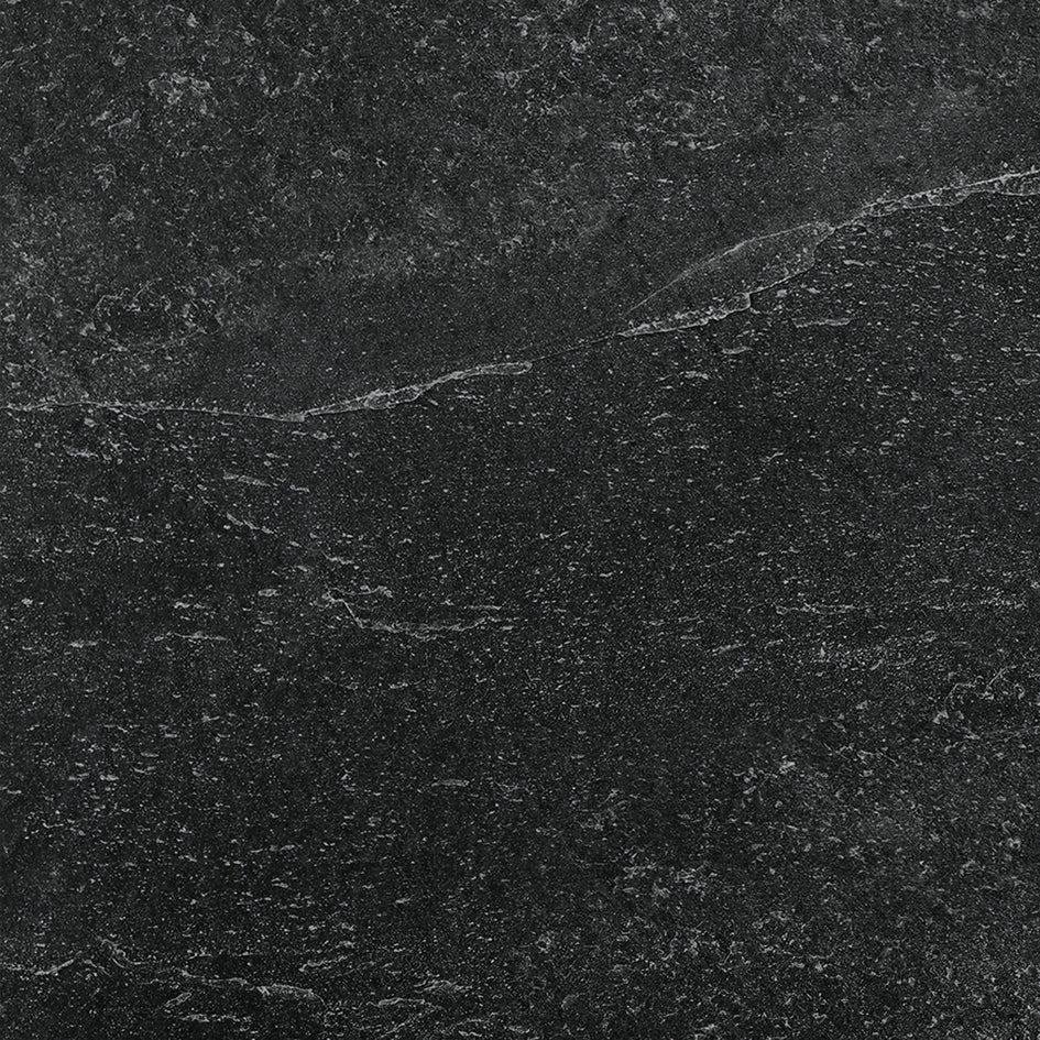 Saca Peak Black Porcelain Textured Slab Tile 59.2x59.2cm 2cm