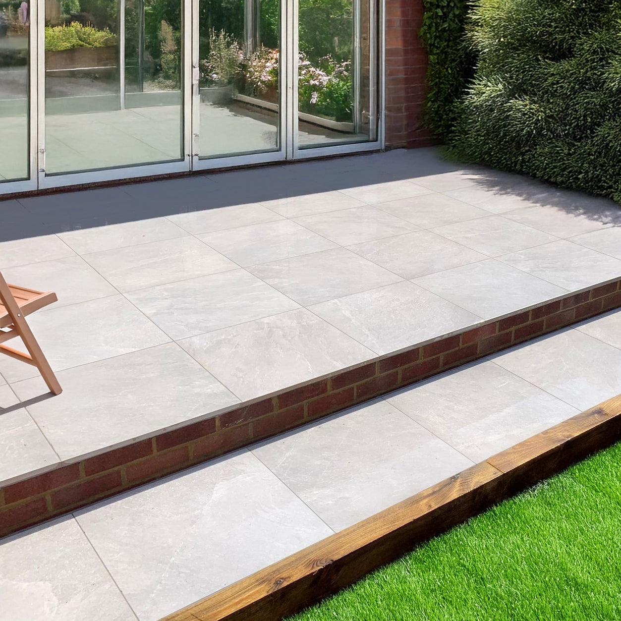 Saca Peak White Porcelain Paver Tile 59.2x59.2cm 2cm