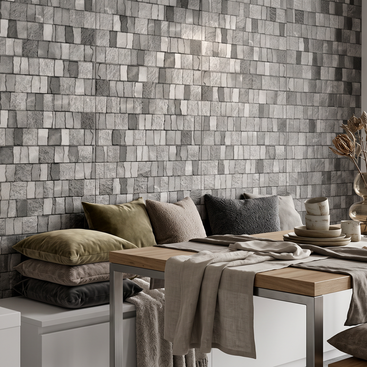 Spoleto Ash Decor Ceramic Feature Wall Tile 30x60cm