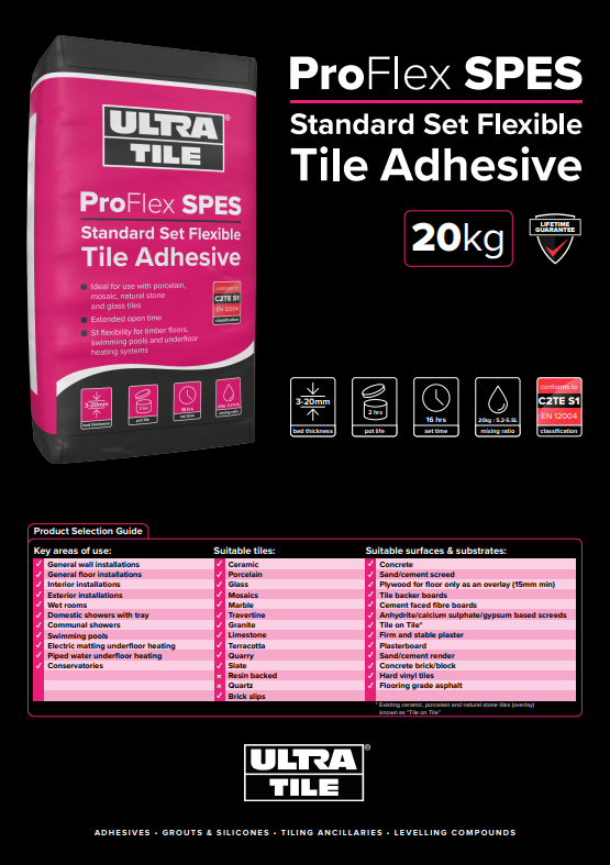 UltraTile ProFlex SP Standard Set Tile Adhesive