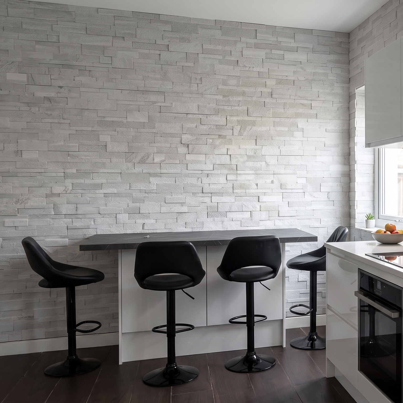 Scapestone Platinum White Split Face Wall Cladding 15x60cm