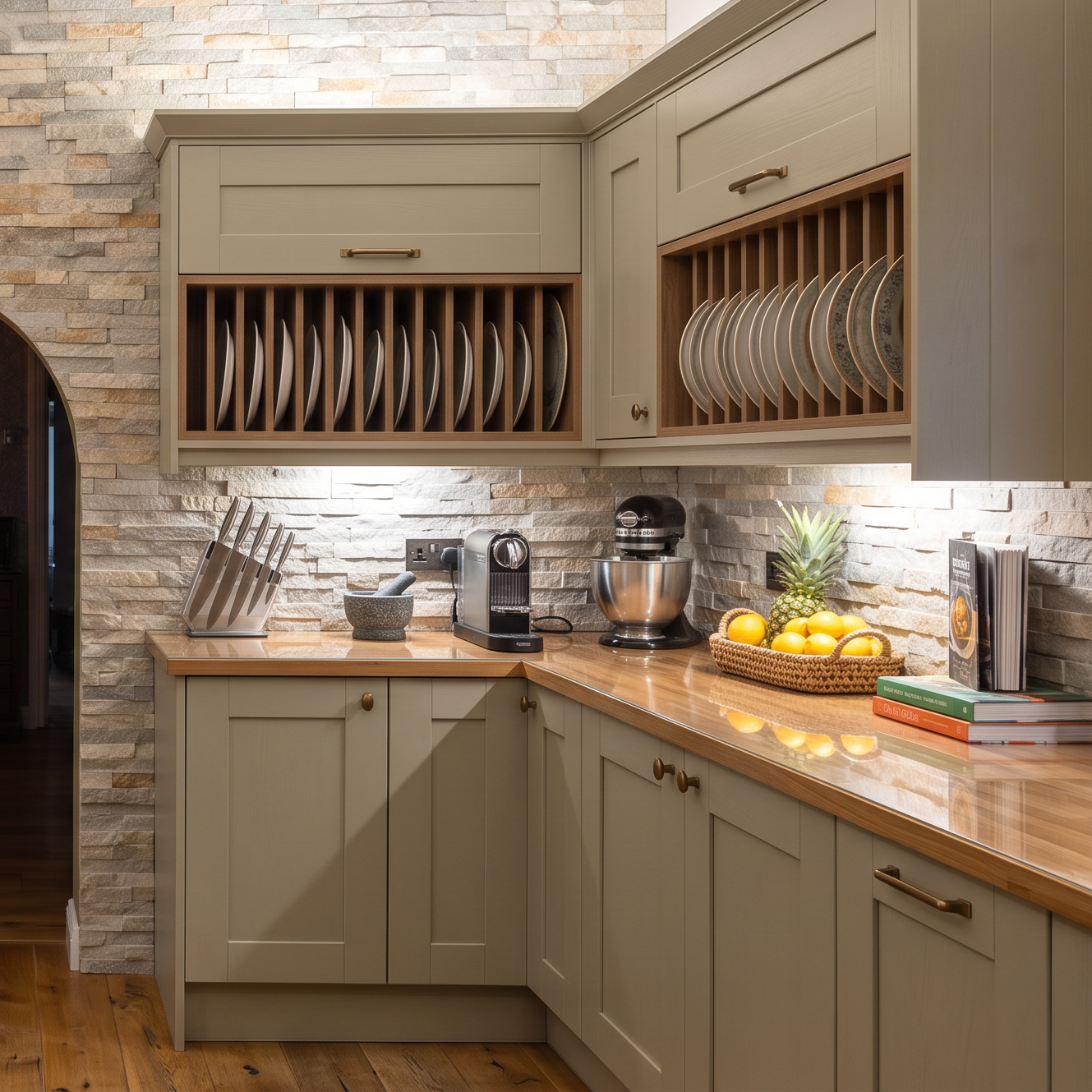 Scapestone Snow Gold Split Face Wall Cladding Tile 15x60cm