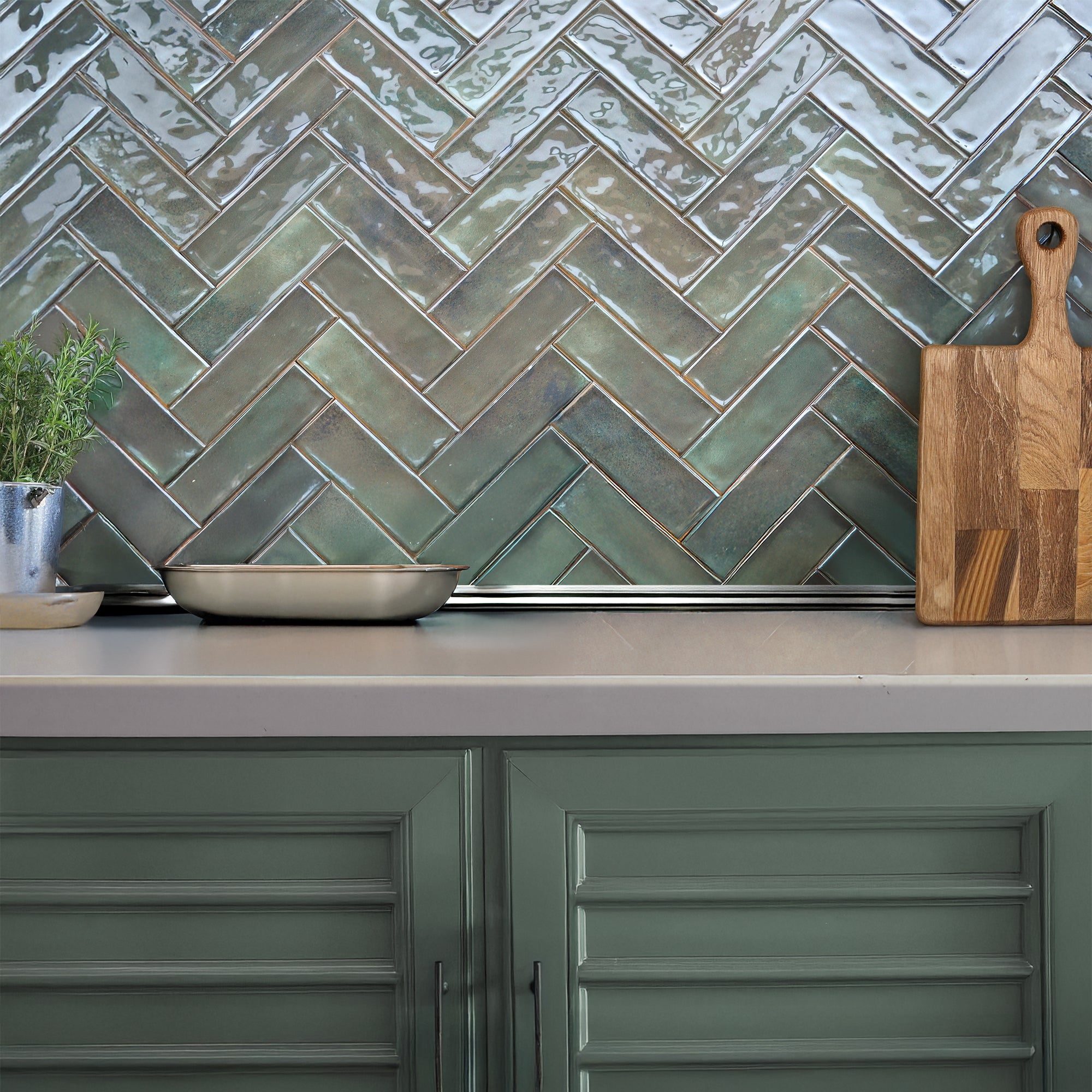 Vista Musgo Ceramic Gloss 6.5x20cm