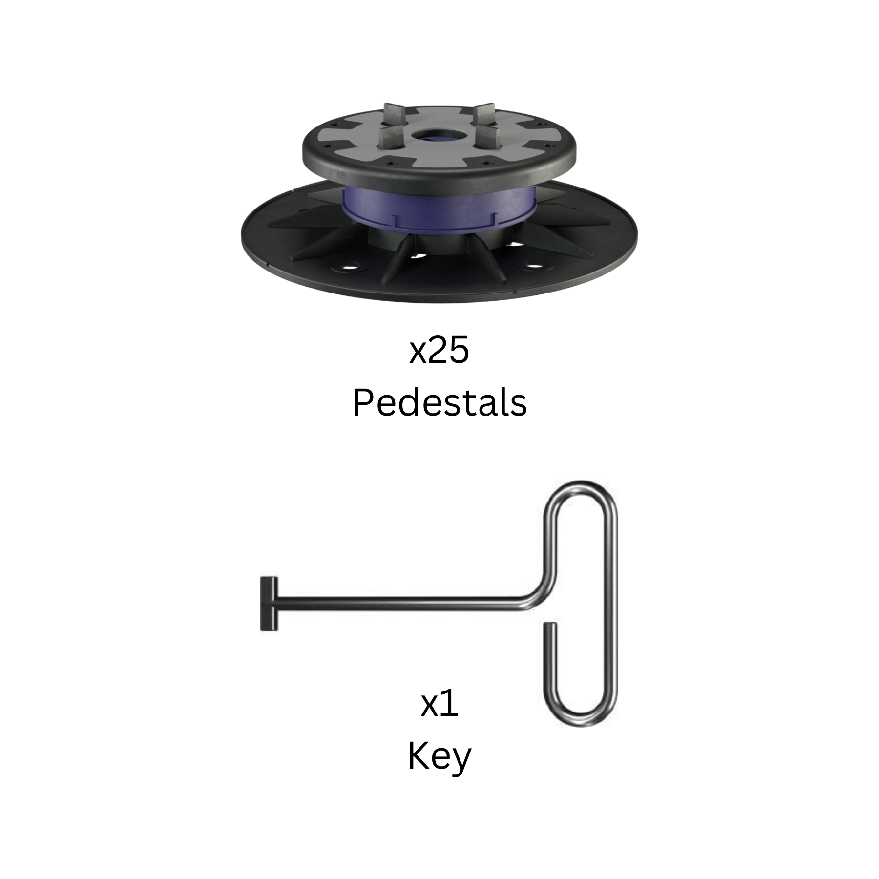 Peygran XSP4 Pro 57-80mm Pedestals (x25)