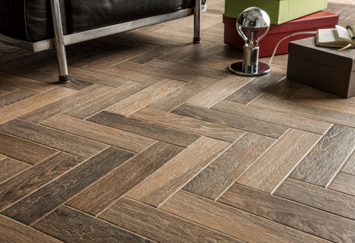 Parquet Brun Porcelain Textured 7x28cm