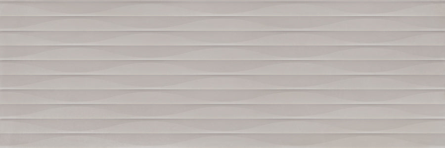 Titanium Pearl Grey 3D Gloss Ceramic Wall Tile 30x90cm